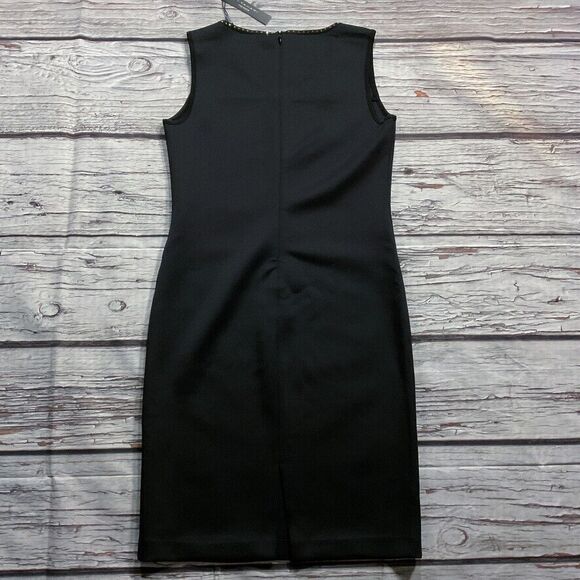 T Tahari Womens Dress sz S new nwt $98 Black Illusion Studded Scuba Stretch o507 - Picture 12 of 12
